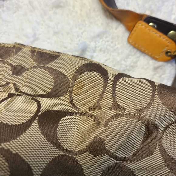 Coach Vintage Brown Signature Monogram Mini Purse - Picture 10 of 10